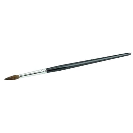 Weiler 7/32" Lacquering Brush, Camel Hair, 13/16" Trim Length, Round Handle 41011